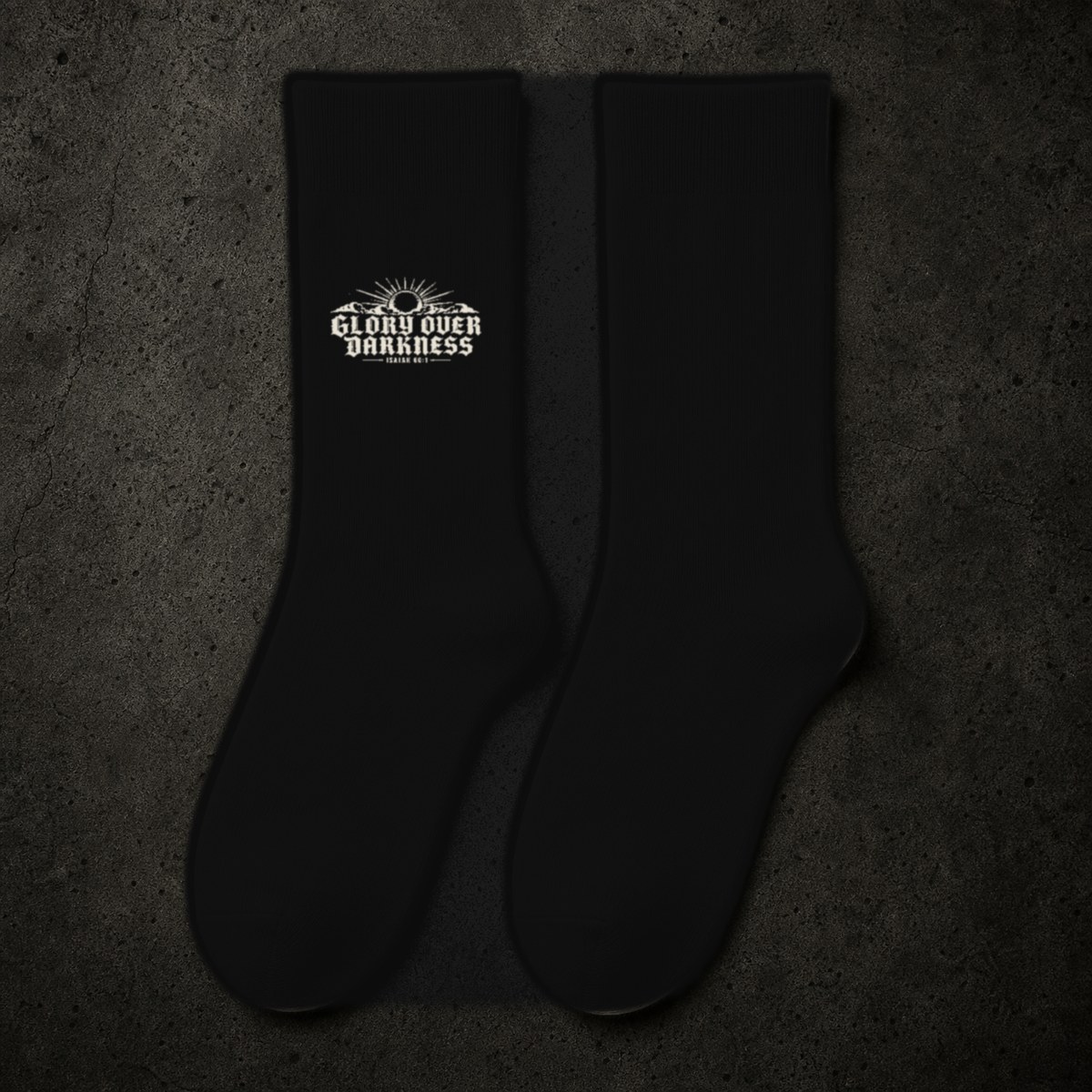 GLORY OVER DARKNESS Socks