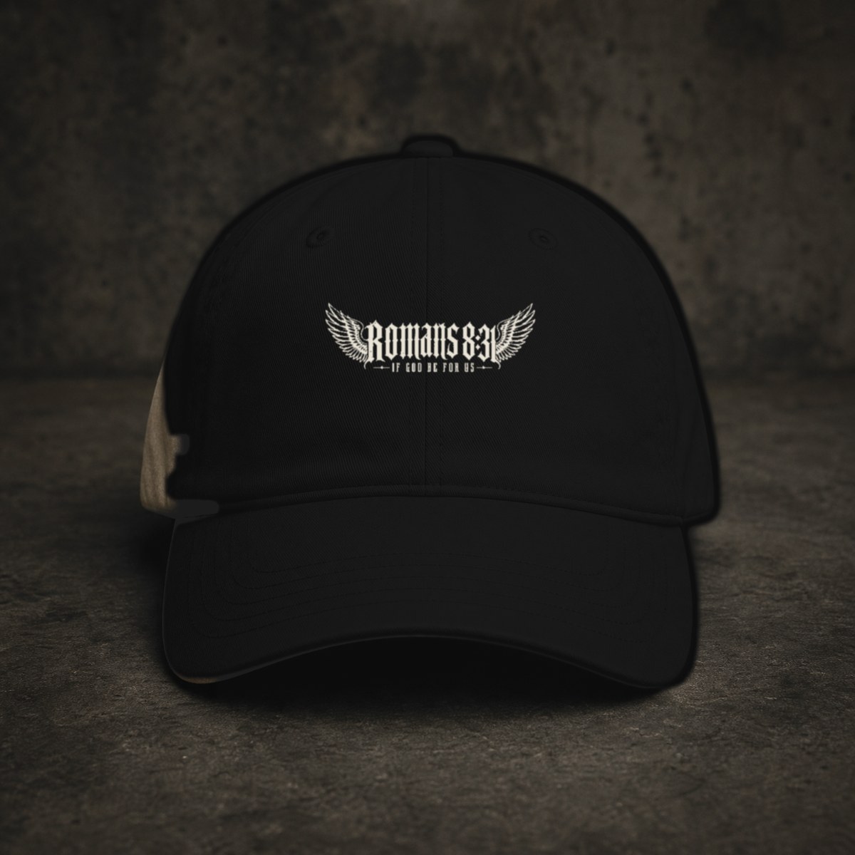 ROMANS 8:31 DAD HAT